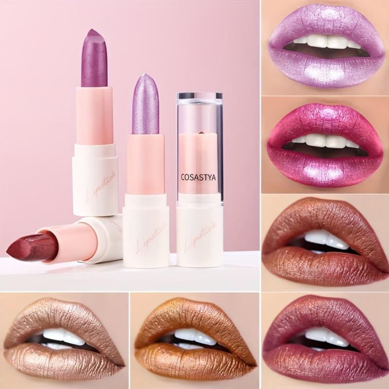 Блестящая помада от Gel Lipstick с сияющим финишем, подходит для всех типов кожи, доступна в ягодных, коричневых, розовых и фиолетовых оттенках