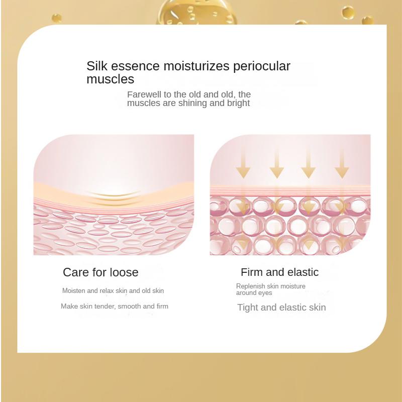 Boquanya Silk Protein Hydrating Elastic Eye Cream Moisturizes and Brightens the Eye Area, Hydrating and Moisturizing Eye Care