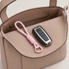 2 шт. Плетеный веревочный кулон Легкий Высокоэластичный держатель для брелока с усиленным узлом Макаронный цвет Чехол для мобильного телефона Ремешок