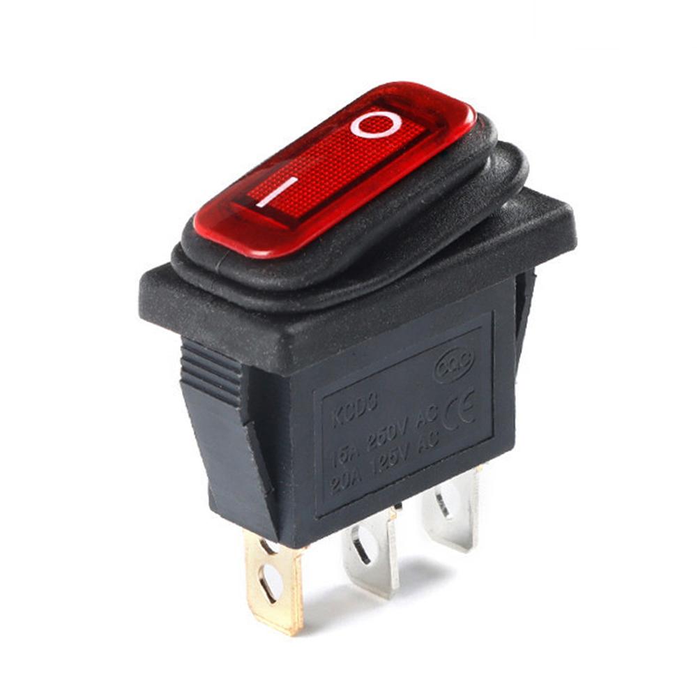 2/3-контактный герметичный автомобильный выключатель включения/выключения, водонепроницаемый морской тумблер, светодиодный переключатель, автомобильный автоматический выключатель для лодки, кнопка KCD3