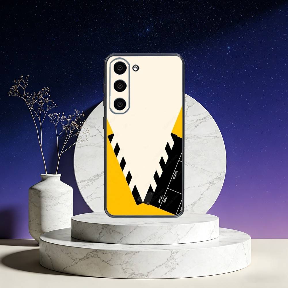 Movie Clapperboard Clapper Board Phone Case For Samsung Galaxy A73,A72,A71,A70,A53,A52,A51,Others Soft Black Cover