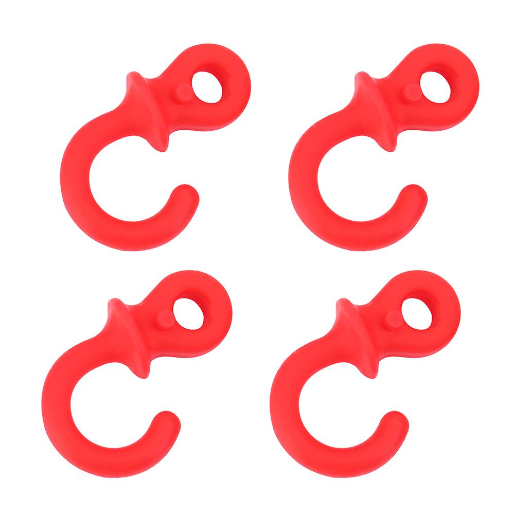 4 шт. Прочный резиновый стабилизатор тетивы блочного лука, виброгаситель, амортизатор(красный)