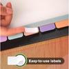 HABGP 2 Set 8 Tab Binder Dividers for 3 Ring, Plastic Binder Dividers with Tabs Letter Size Multicolor, Pastel Colors 3 Hole Punch Clear Page Folder