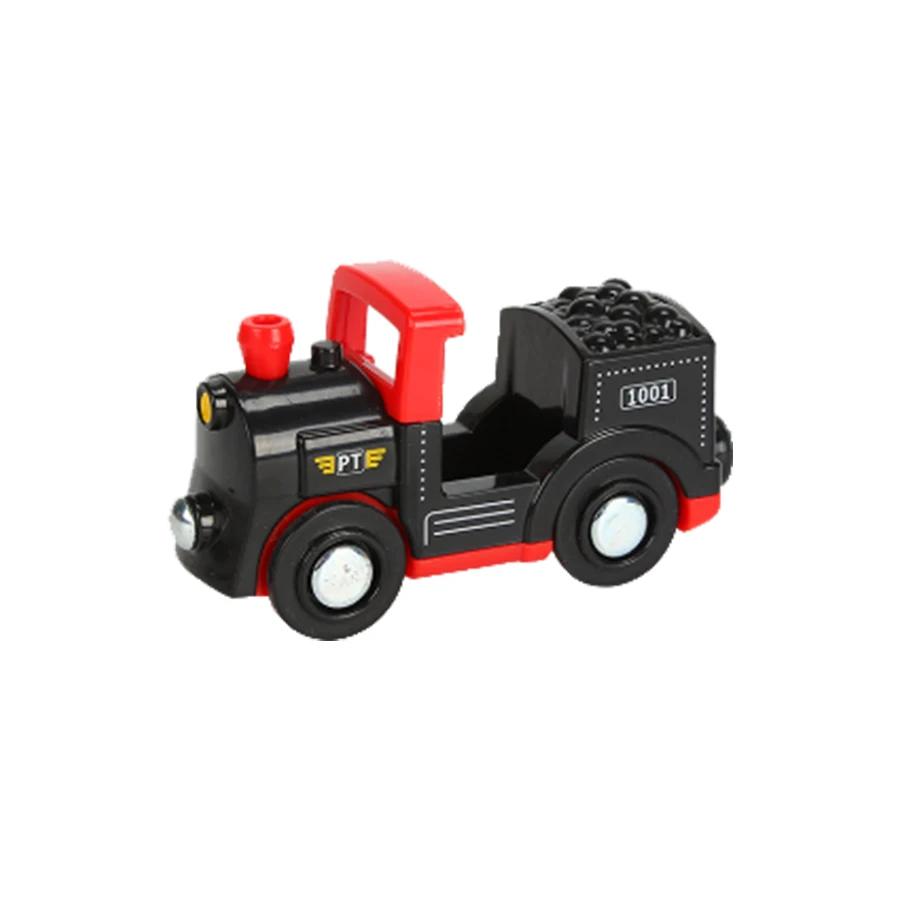 City Electric Locomotive Magnetic Train Diecast Slot Fire Truck Police Cars Fit Brio Wooden Train Railway Track Toys For Kids