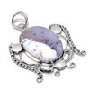 Dendrite Opal Gemstone Handmade 925 Sterling Silver Jewelry Pendant 2.64" E5q18