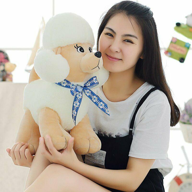 Cute Poodle Doll Simulation Dog Plush Soft Stuffed Animal Toy Birthday Xmas Gift Plush Stitch