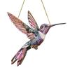 Колибри Украшение для ловца солнца в помещении и на открытом воздухе в саду Акриловое витражное стекло Красочные птицы-духи Настенное подвесное украшение для окна Подвеска-ловец солнца