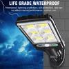 72COB Solar Powered Wall Light PIR Motion Sensor Lights Outdoor Waterproof Solar Street Light Garden Lamp 3 Light Modes