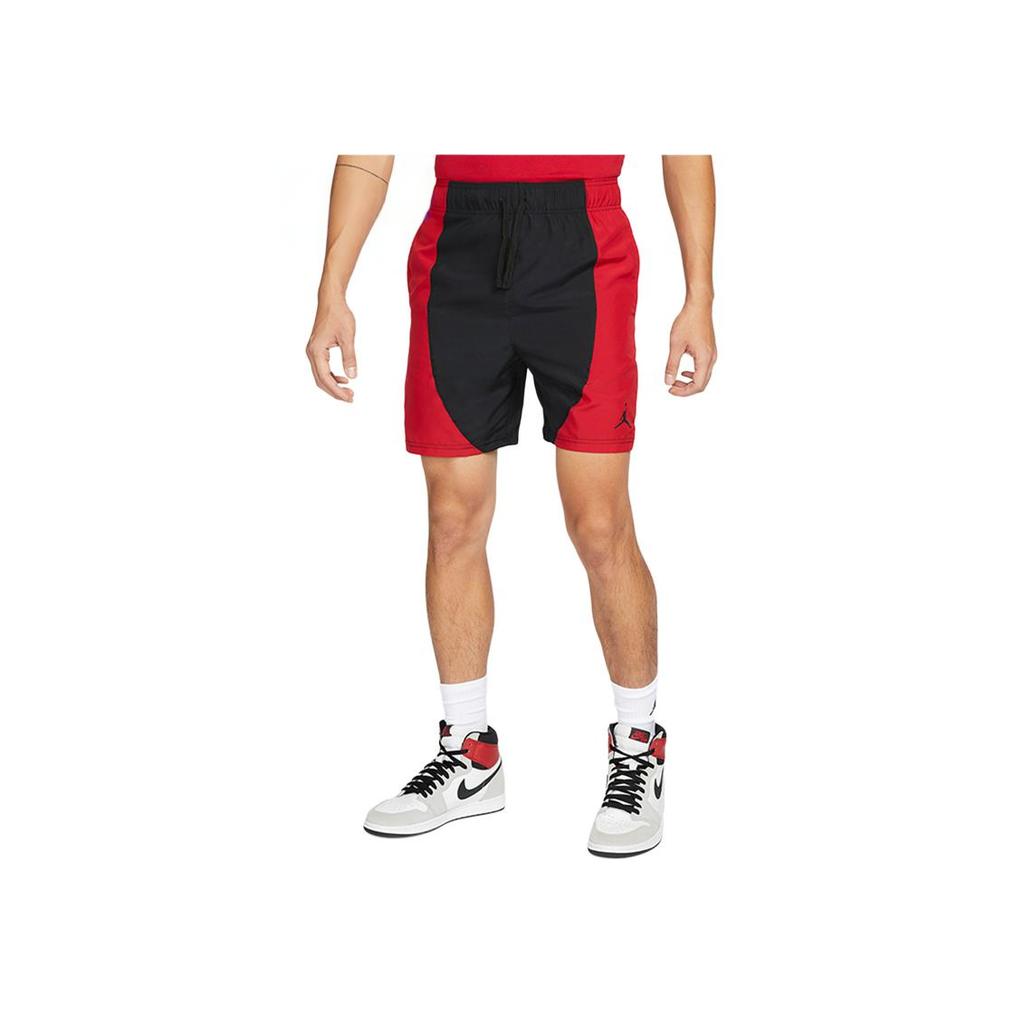 Jordan Dri Fit Breathable Quick Dry Woven Fashion Basketball Shorts Men Shorts Black Red DH9082-011