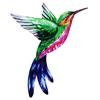 Sun-resistant Hummingbird Bird Iron Artificial Wall Artwork No Odor Craft Wall Ornament Window Decor