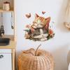 Cartoon Cute Kitten Sleeping Bedroom Living Room Entrance Home Background Beautification Wall Stickers