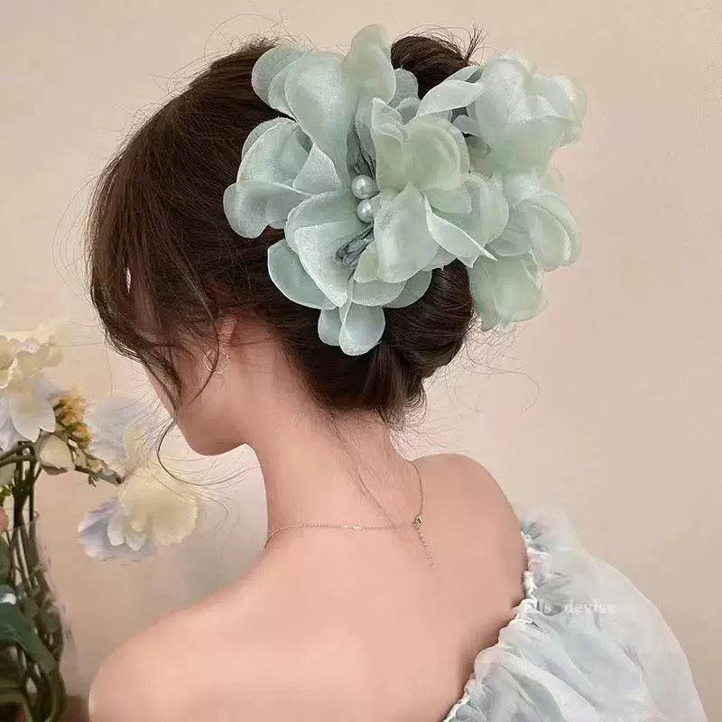 Заколка для волос в корейском стиле с бантом в горошек - Элегантная и универсальная