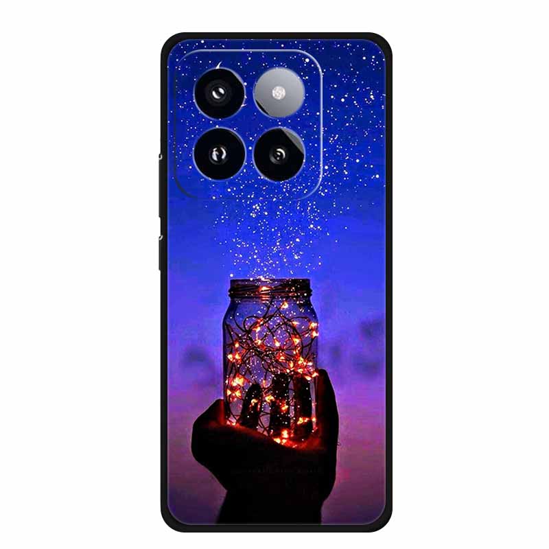 Для Xiaomi 14T PRO Чехол Роскошный Мягкий Силикон ТПУ Чехлы для Телефона Задняя Крышка Для Xiaomi14T Бампер Защитный Ударопрочный Любовь fundas
