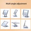 Регулируемая подставка для планшета из алюминиевого сплава, вращающееся на 360 ° основание, эргономичный складной и портативный держатель для планшета для ноутбука до 17 дюймов