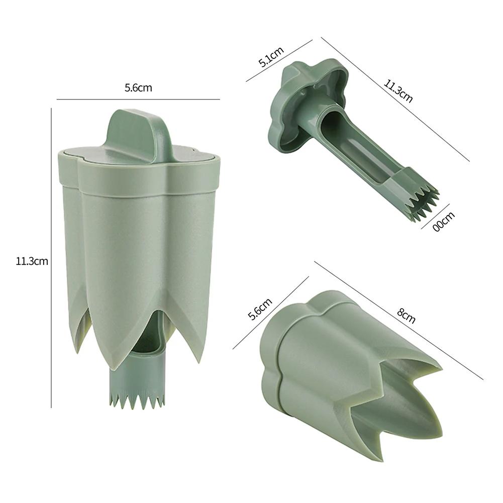 2-в-1 устройство для удаления сердцевины из фруктов и перца, многоразовый инструмент для удаления сердцевины из фруктов и овощей, портативная кухонная утварь