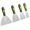 4Pcs Putty Knives Set Metal Scrapers Scrapers for Drywall Putty Decals Wallpaper Baking Patching and Painting