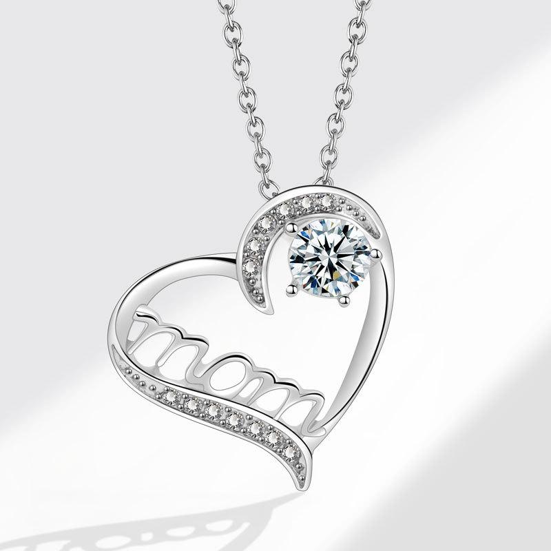 Вечное Сердце Нежное Ключичное Ожерелье Для Женщин Универсальный Подарок на День Рождения Элегантный Кулон Ювелирный Аксессуар
