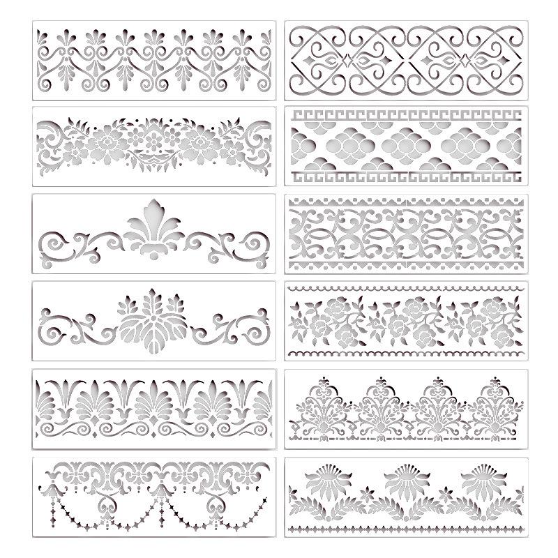 Трансграничная ретро-узорная форма для тиснения торта - DIY шаблон для кружевной отделки