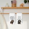 Long-Haired Dachshund Kitchen Towels Set of 2, Dog Gifts for Women, Dachshund Gifts, Dog Lover Mom Gift Tea Towels Kitchen Hand Towels 16x24 Inch for