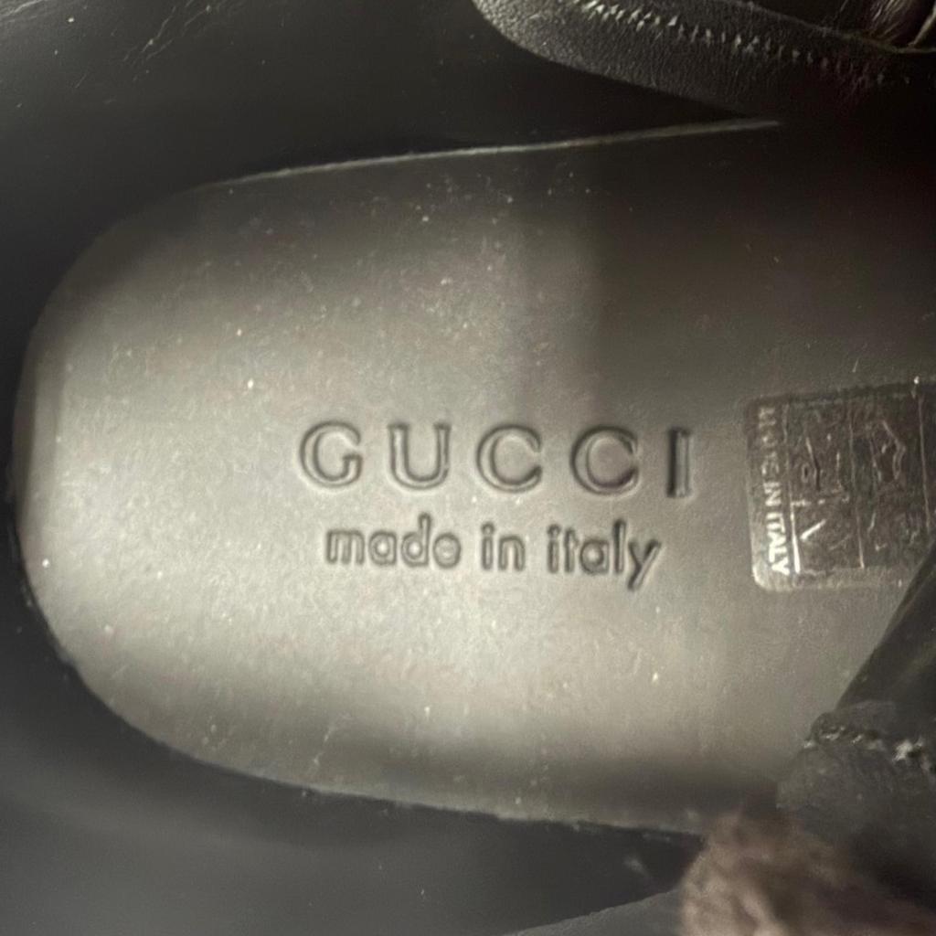 Excellent GUCCI High cut sneakers GG canvas black canvas mens 7.5 426188 Used