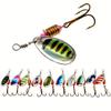 10pcs/Set Hard Bait Metal Spinner Baits Kit Fishing Lures Spinnerbait for Bass Trout Salmon with Tackle Boxes Lure