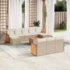 VidaXL Garden Lounge Set with Cushions 10 Pcs, Patio Sofas, Patio Furniture Set, Outdoor Furniture, Beige 3257927