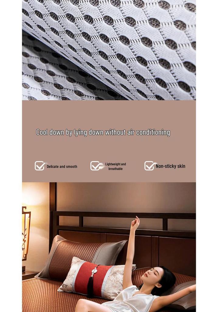 High-End Bamboo & PE Rattan Cool Mat – 2026 Summer Edition, Class A, Mother & Baby Grade, 1.8m, Air Conditioning Soft Mat, Free Shipping.