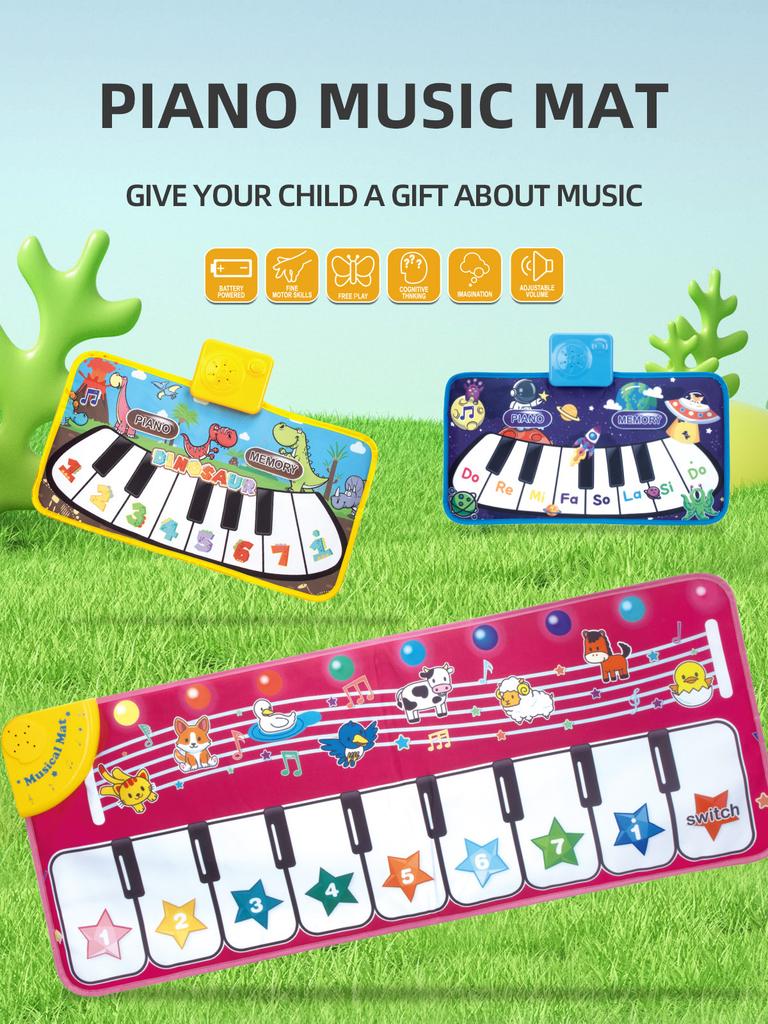 Дошкольное Детское Музыкальное Танцевальное Одеяло Игрушка Раннее Образование Подарок Детская Фортепианная Клавиатура Коврик Игрушка