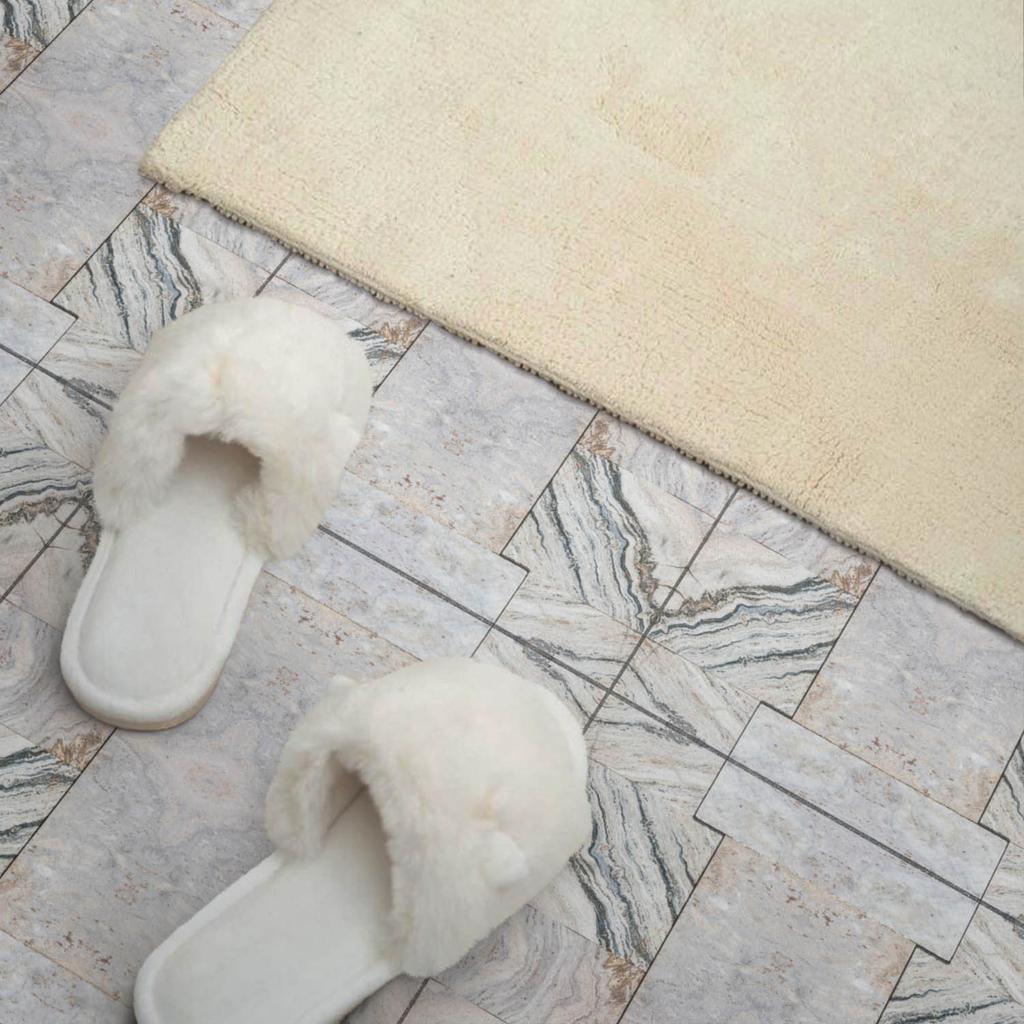 Self-Adhesive Vinyl Tiles With Print For Living Room Natural Stone Pattern 20x20x20 cm