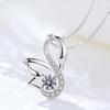 925 Sterling Silver Necklace Female New Design Swan Pendant Ornaments