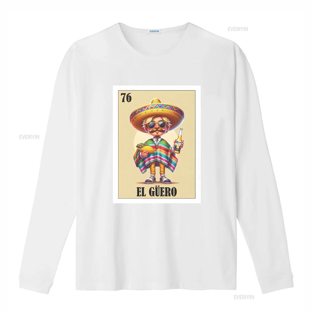 Loteria T Shirt El Guero Blonde Guy Spanish vintage Washed graphic streetwear Comfortable Unisex Stretched Stylish Slightly