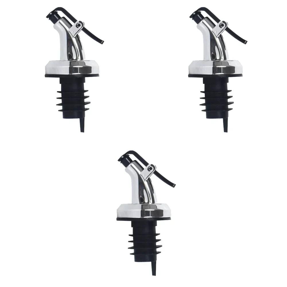 1-5PCS Oil Bottle Stopper Lock Plug Seal Leak-proof Nozzle Sprayer Cocktail Cap Liquor Dispenser Wine Stopper Wine Accessories