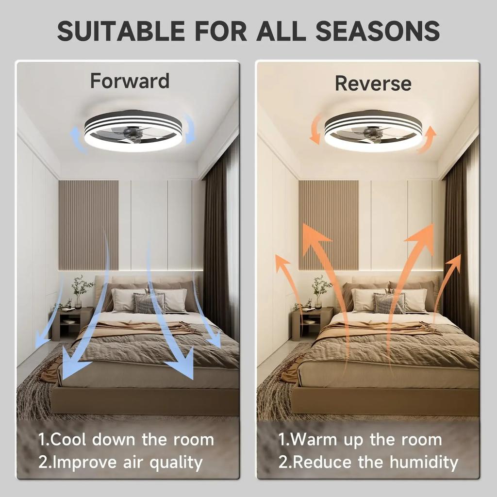 Modern Ceiling Fan Light Lightweight Household Fan Remote Embedded Dimmable LED Ceiling Light Ceiling Fan with Light 110v 220v