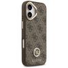 Etui Guess 4G Strass Logo MagSafe do     iPhone 17 brązowy