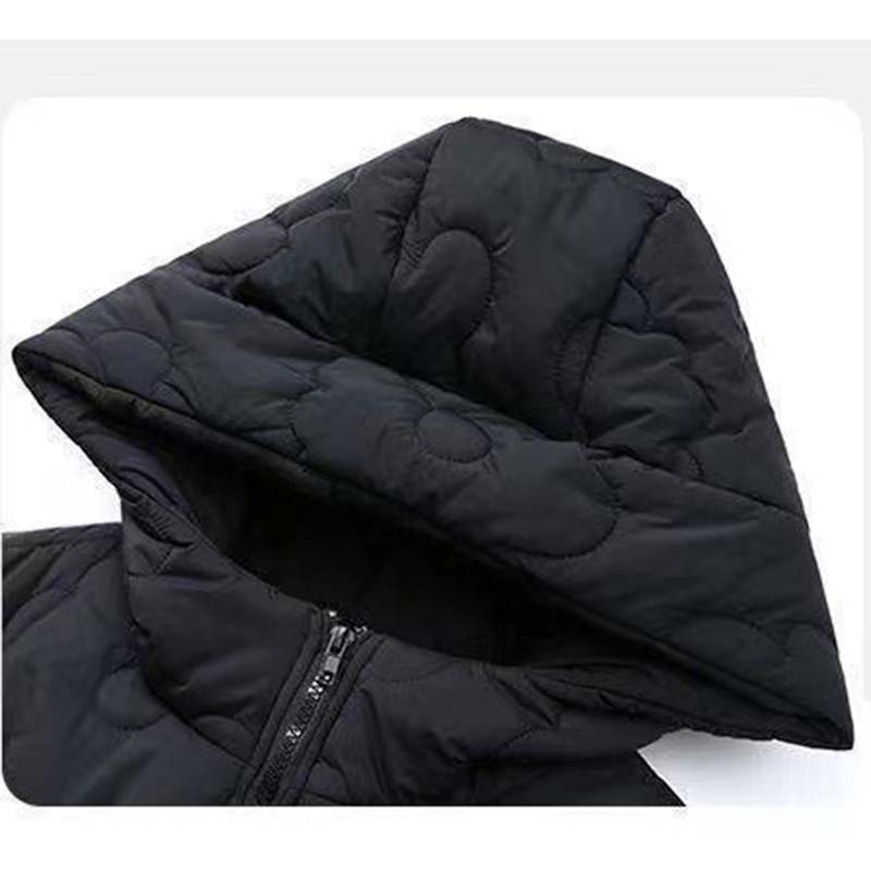 Женская хлопковая куртка с капюшоном, тонкая женская одежда, зимняя, утепленная, модная, свободная, однотонная, на молнии, куртка для поездок на работу в стиле Харадзюку