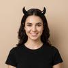Resin Ox Horn Hair Clips Animal Anime Headband Devil Horn Hairband  Daily Styling