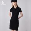 HAZZYS Women's Solid Polo Sporty Casual Dress