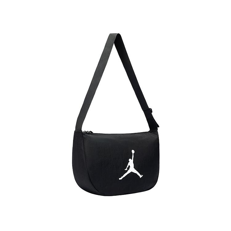 Jordan 22.5L Large Capacity Air Logo Nylon Shoulder Bag Unisex bags Black JD2623077AD-002