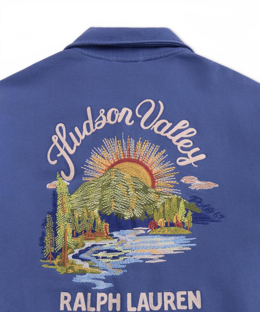 Polo Ralph Lauren Embroidered Loopback Fleece Jacket - Navy
