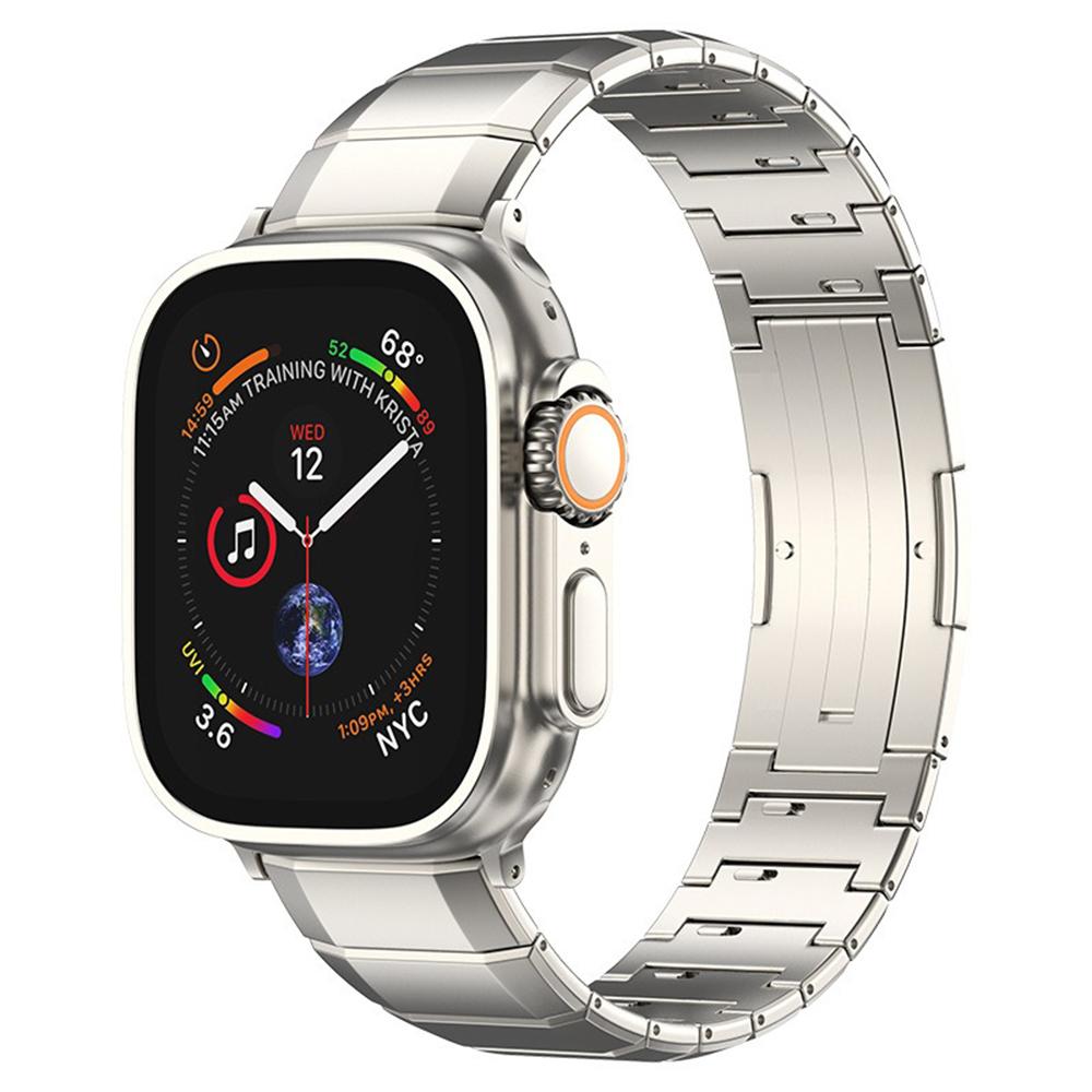 Ремешок из чистого титана для Apple Watch Ultra 2 49 мм 10 9 8 7 45 мм 41 мм 42 мм 46 мм Роскошный металлический ремешок для Series 6 5 4 SE 44 мм 38 мм 40