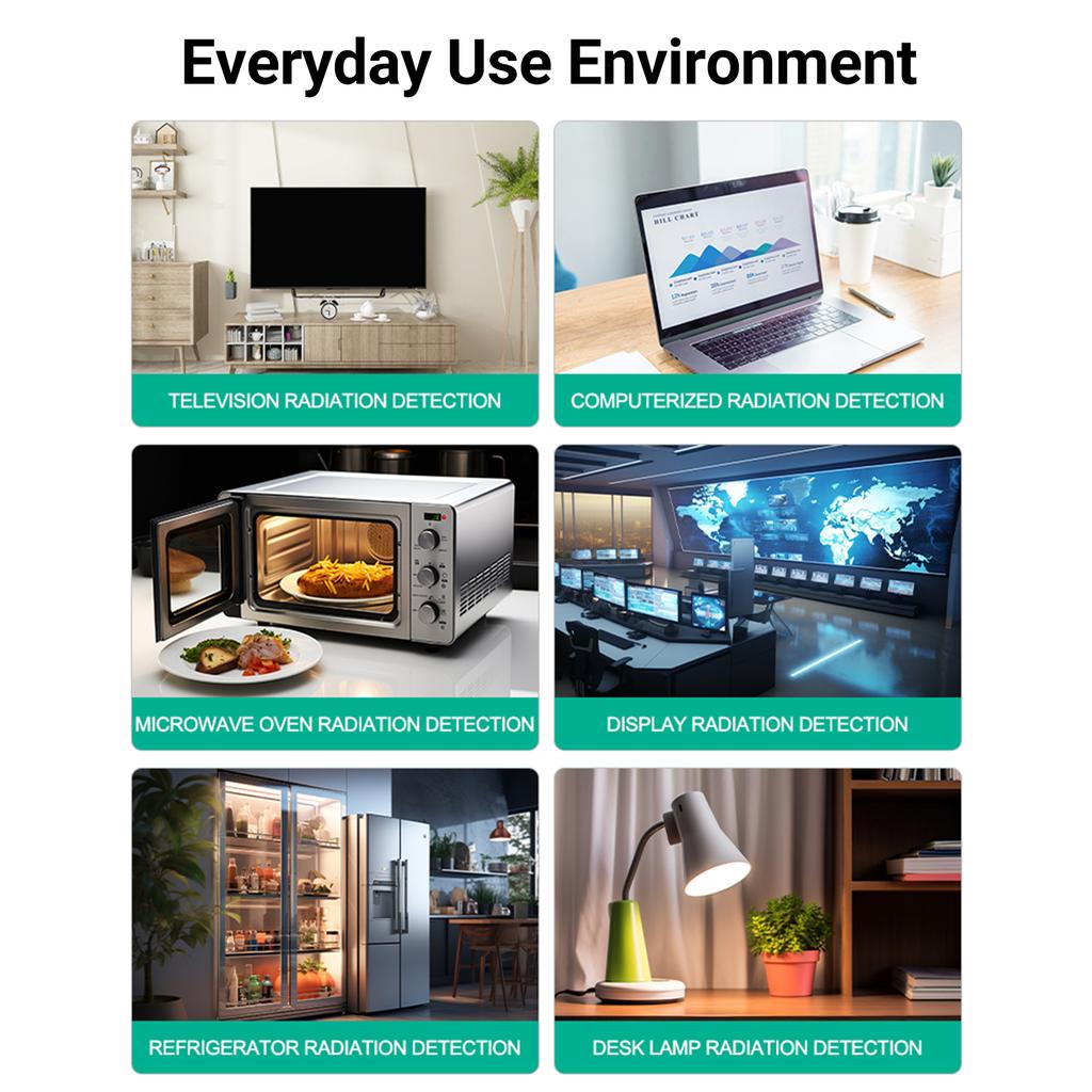 FY8817 Ручной измеритель ЭДС с 5-светодиодным детектором магнитного поля, бытовое электромагнитное излучение