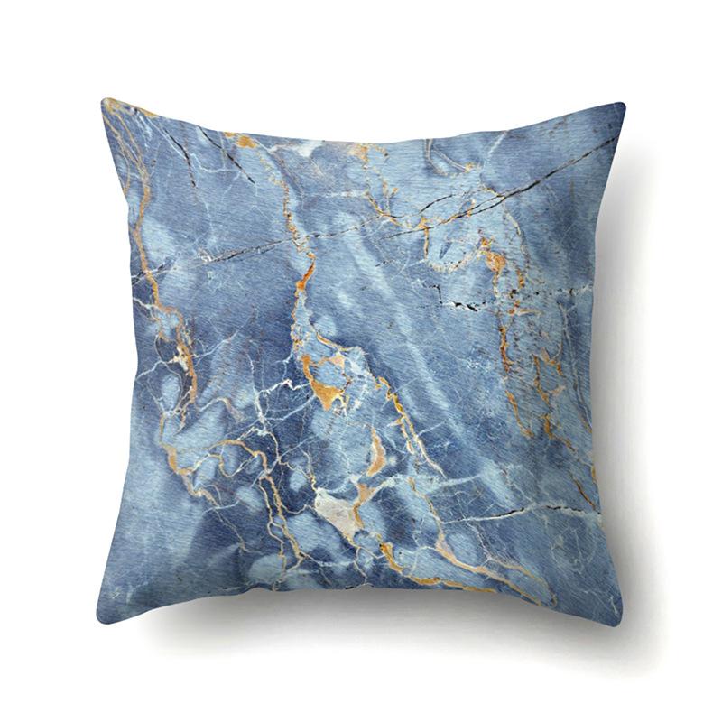 Polyester Pillow Case Automobile Decoration Home Printed Pillow Case Waist Cushion Cover Car Cushion Head Cushion Cover