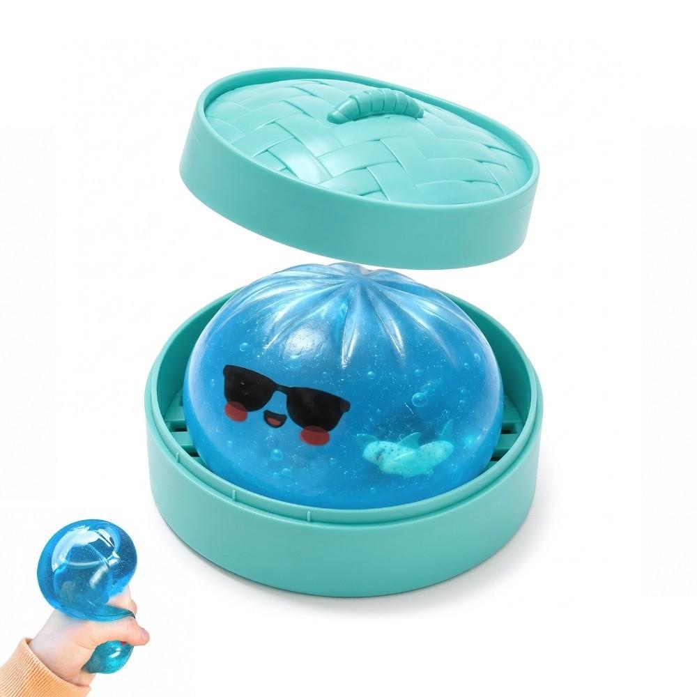 Glitter Shark Dumplings Squishy Toy Soft Stress Relief Sensory Ball Squishy Toy Relaxation Tool