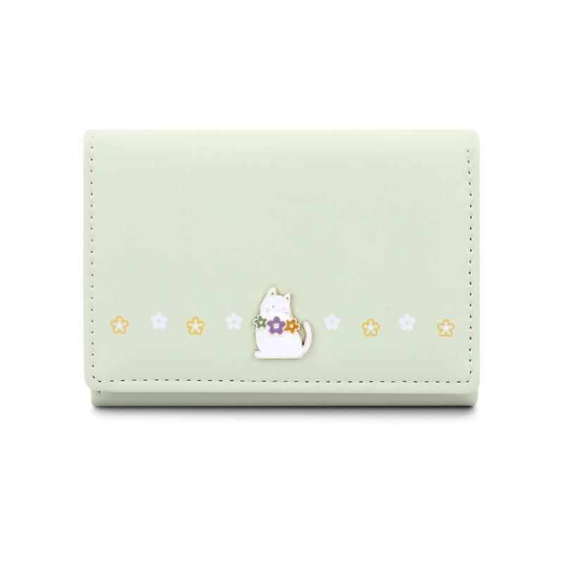 Стильный корейский складной мини-кошелек для женщин - высококачественная кожаная монетница и держатель для карт