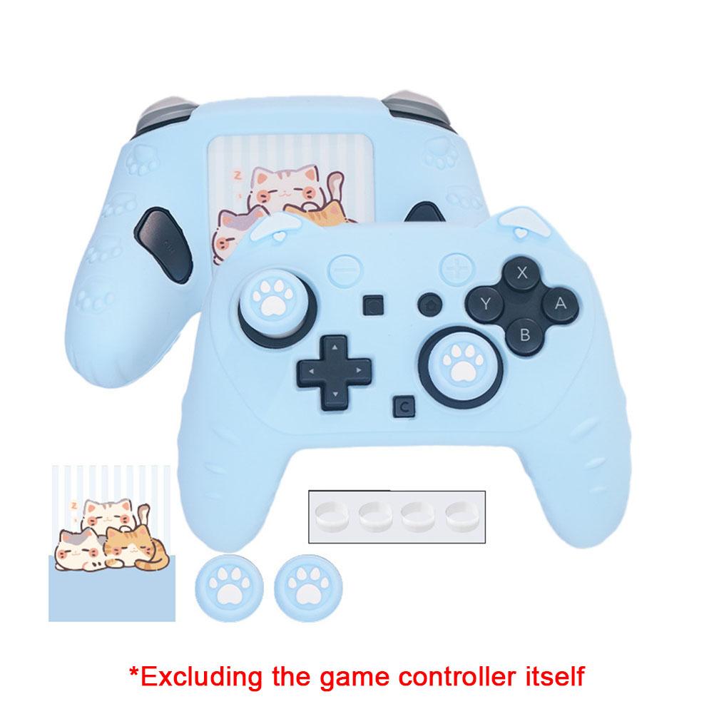 Cat Paw Silicone Soft Shell Gamepad Sticker Skin For Switch 2 Pro/NS2 Pro Game Controller Case Thumb Stick Grip Cap Cover