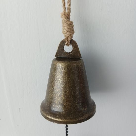 Vintage Hanging Bell Rustic Metal Wind Chime Retro Hanging Wind Bell with Owl