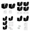 Baseball Gear Storage Organizer Glove Display Rack, Wall Mount Matte Black Holder, Sports Equipment Acrylic U-Shaped Bracket, for And Organization No