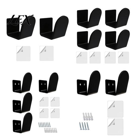 Baseball Gear Storage Organizer Glove Display Rack, Wall Mount Matte Black Holder, Sports Equipment Acrylic U-Shaped Bracket, for And Organization No