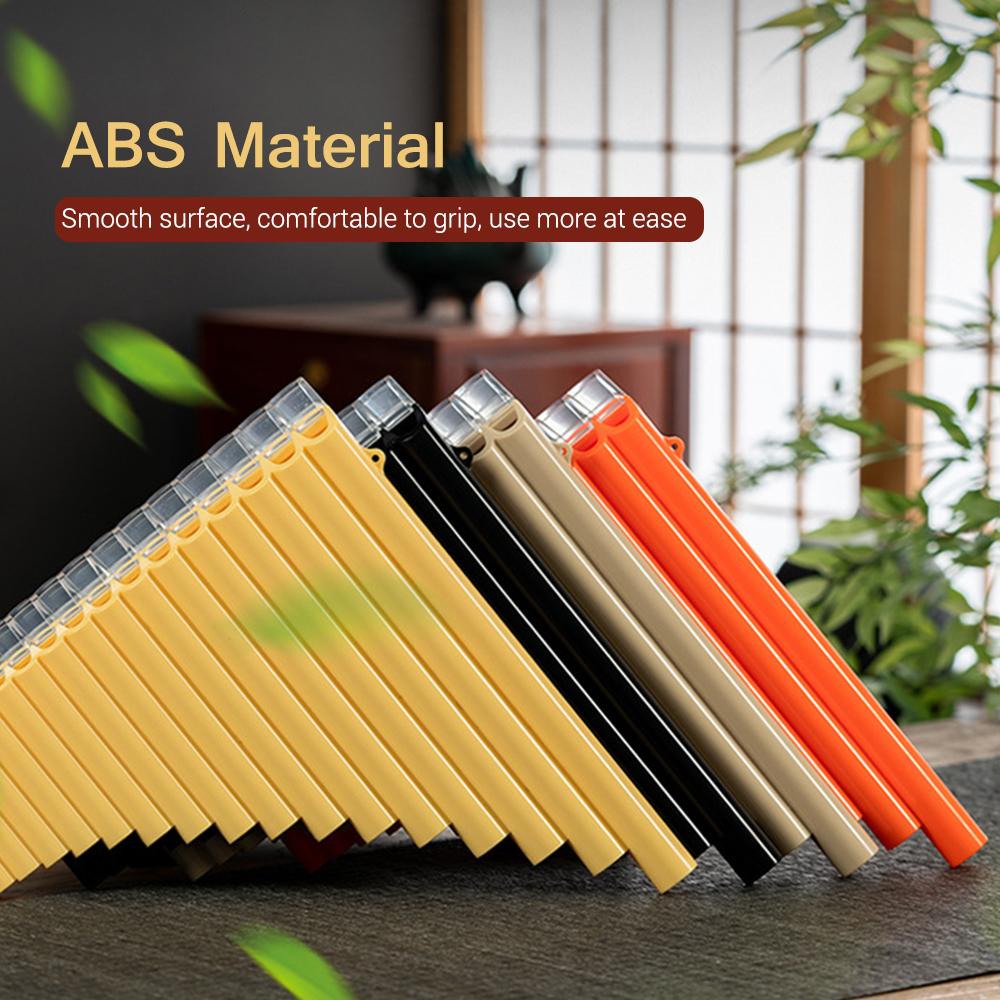 16-Pipe Pan Flute G-A2 Key Pan Pipes ABS Panpipes Chinese Traditional Woodwind Instrument with