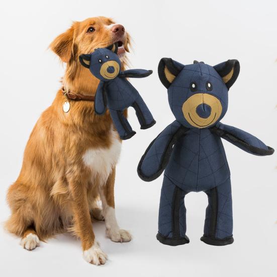 1/2 шт. Неразрушимая игрушка для собак-медведей для агрессивных любителей жевать, пищащая игрушка для собак-медведей, интерактивная плюшевая игрушка для жевания для собак крупных пород